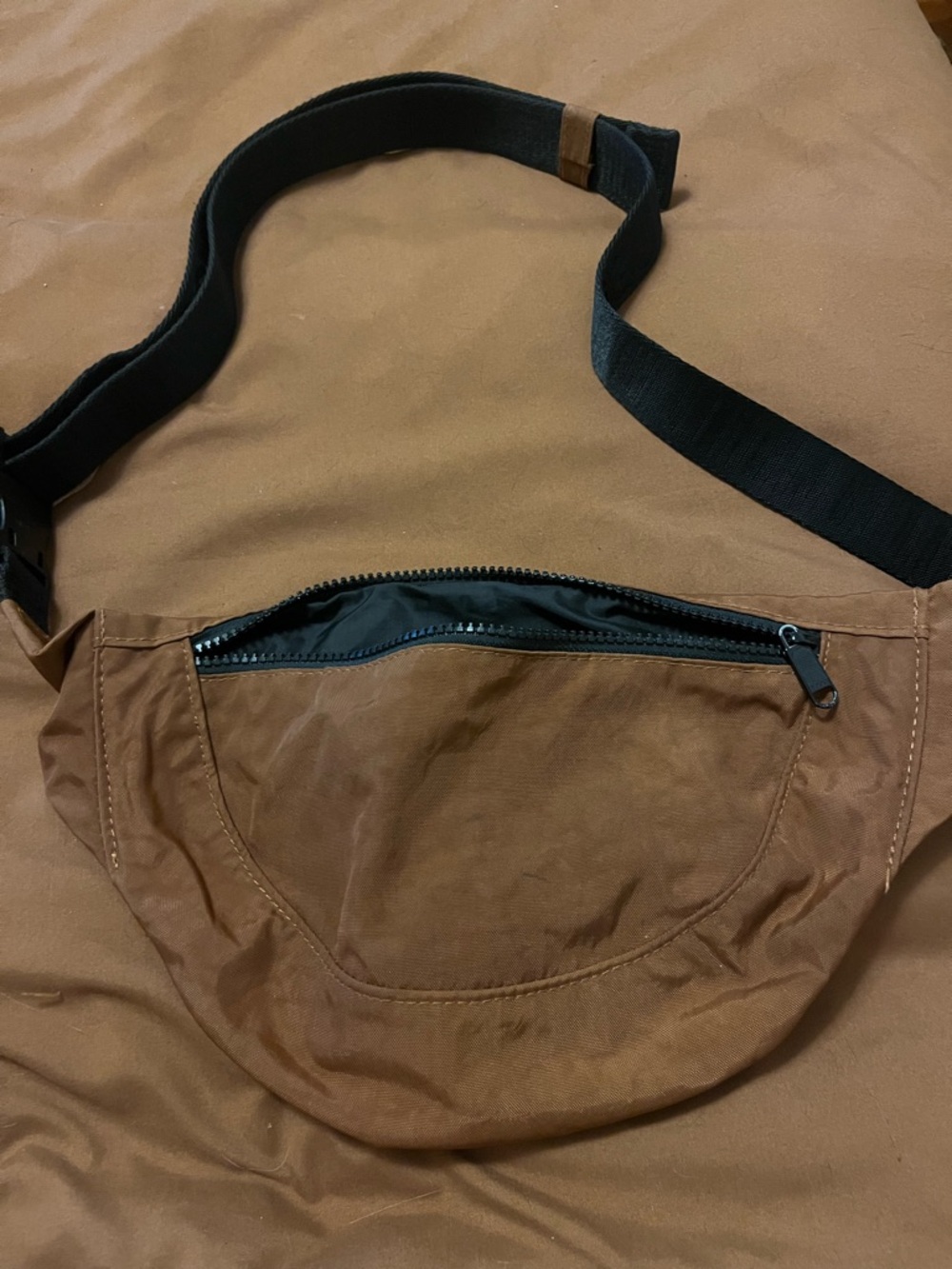 Baggu Brown Waist Pack - Casual Crossbody Belt Bag